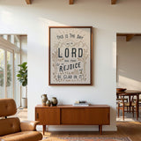 Psalm 118:24 This Is The Day hand-drawn framed Scripture wall art by Scripture Type #color_stone
