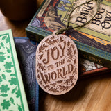 Joy to the world Wood Christmas Ornament